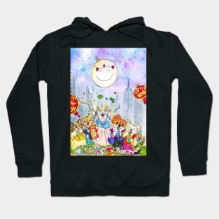 Lunar New Year Cats and Dogs Hoodie